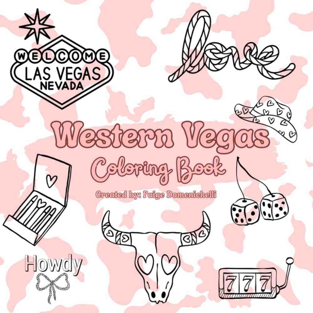 Western Las Vegas Coloring Book