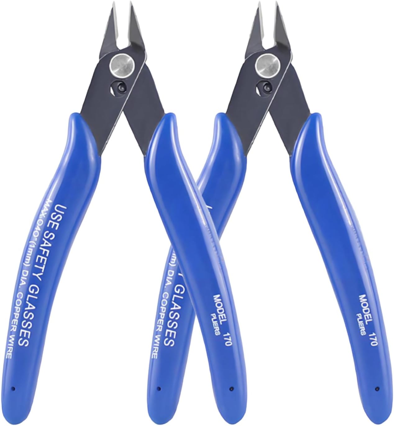 Electronic Wire Cutters, 2Pcs Small Side Cutters Diagonal Plier Tool Side Cutting Wire Clippers Cutter Pliers for Electronics Crafts Jewelry