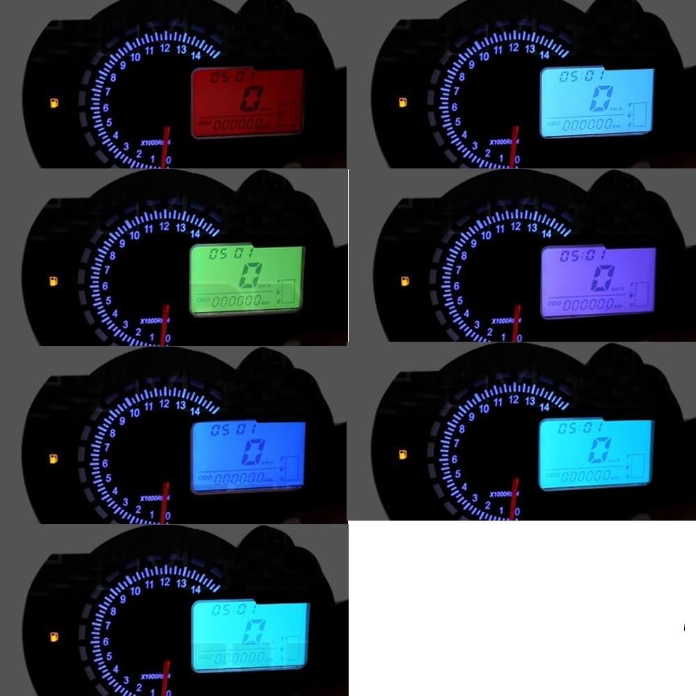 Motorcycle Odometer Gauge Motorcycle Meter Digital Odometer Motorbike Accessories Motorcycle Tachometer MAX 299KM/H