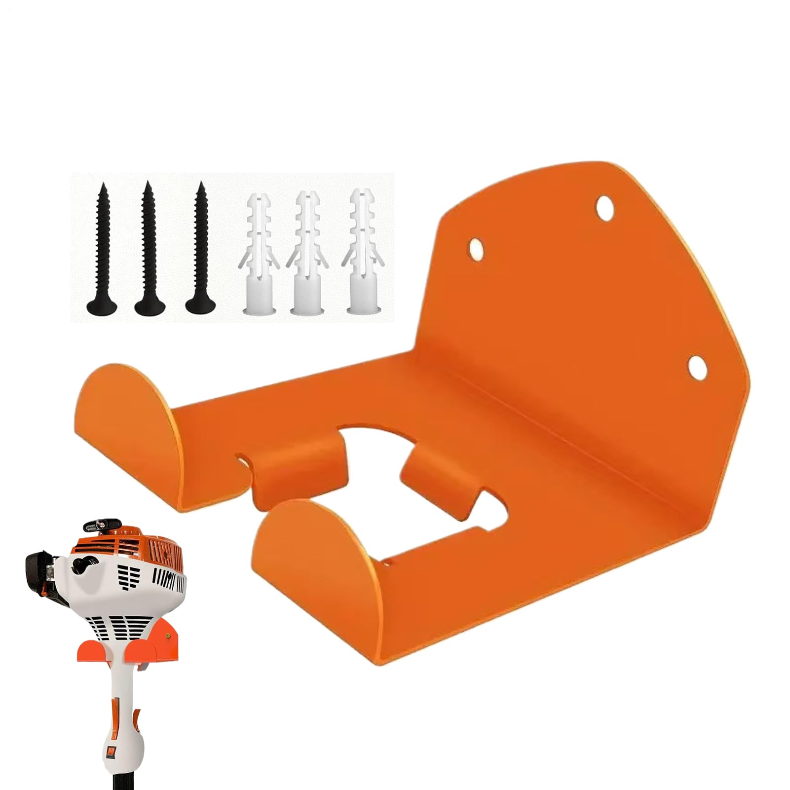 Motorsensen Halterung Aus Metall - Wandhalterung Für Rasentrimmer & Gartengeräte