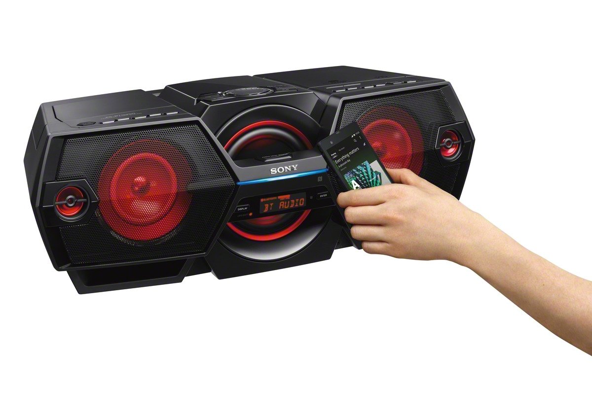 Sony ZSBTG900 Portable NFC Bluetooth Wireless Boombox Speaker System
