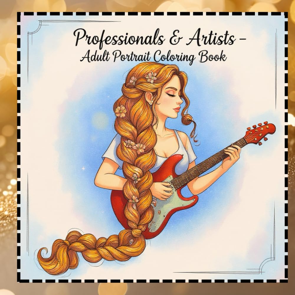 Professionals & Artists: Adult Portrait Coloring Book (Portraits of Life – A Coloring Journey Through Faces, Styles & Stories)