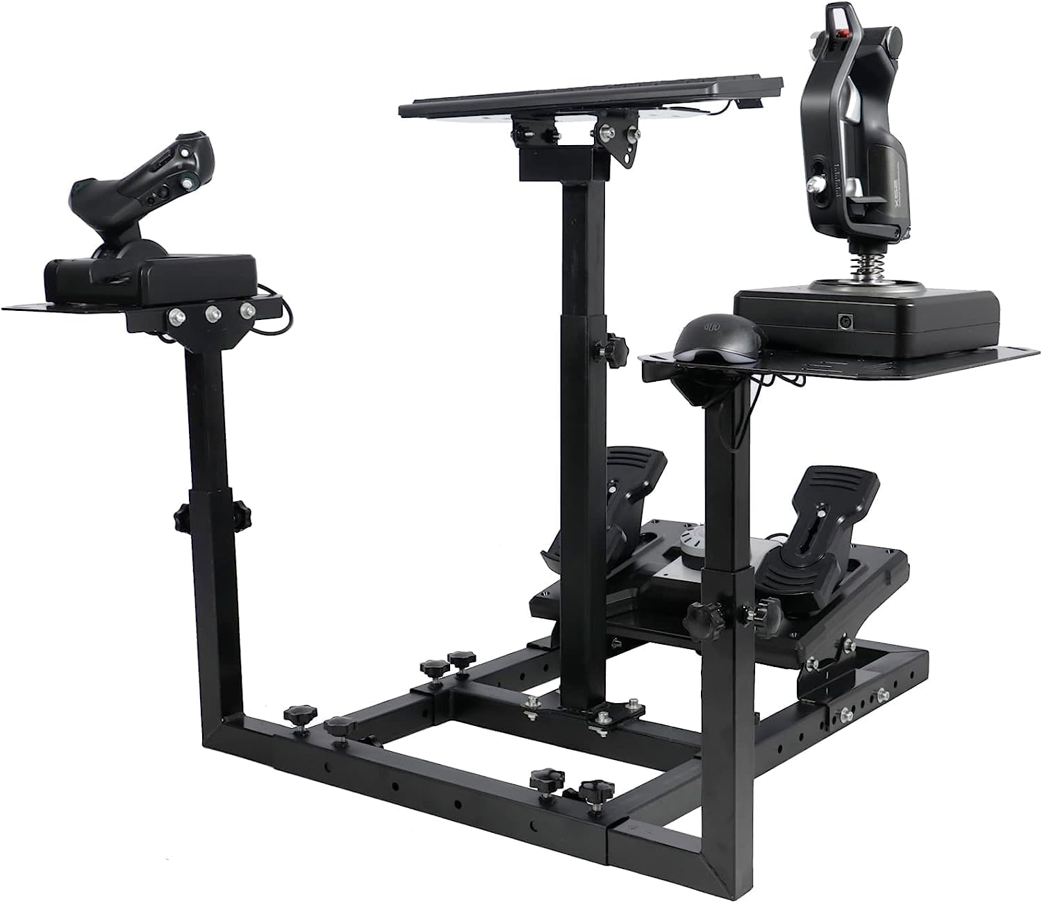 Dardoo Flight/Racing Game Racing Wheel Stand Compatible with Thrustmaster HOTAS Warthog Logitech G25 G27 G29 G920 Racing Simulator Cockpit, Not Included Wheels,Pedals,Throttle,Joystick