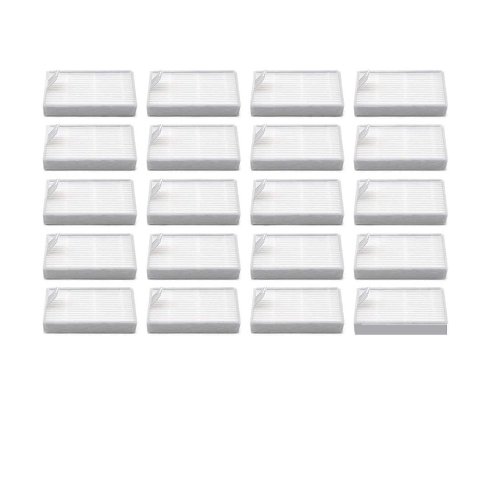 McbeAn 20 Piezas Filtro HEPA Compatible con Chuwi Compatible con ILife V3 V3S V3S Pro V3+ V3L V5 V5S V50 V50 Pro V55 X5 Robot Aspiradora Accesorios de Repuesto