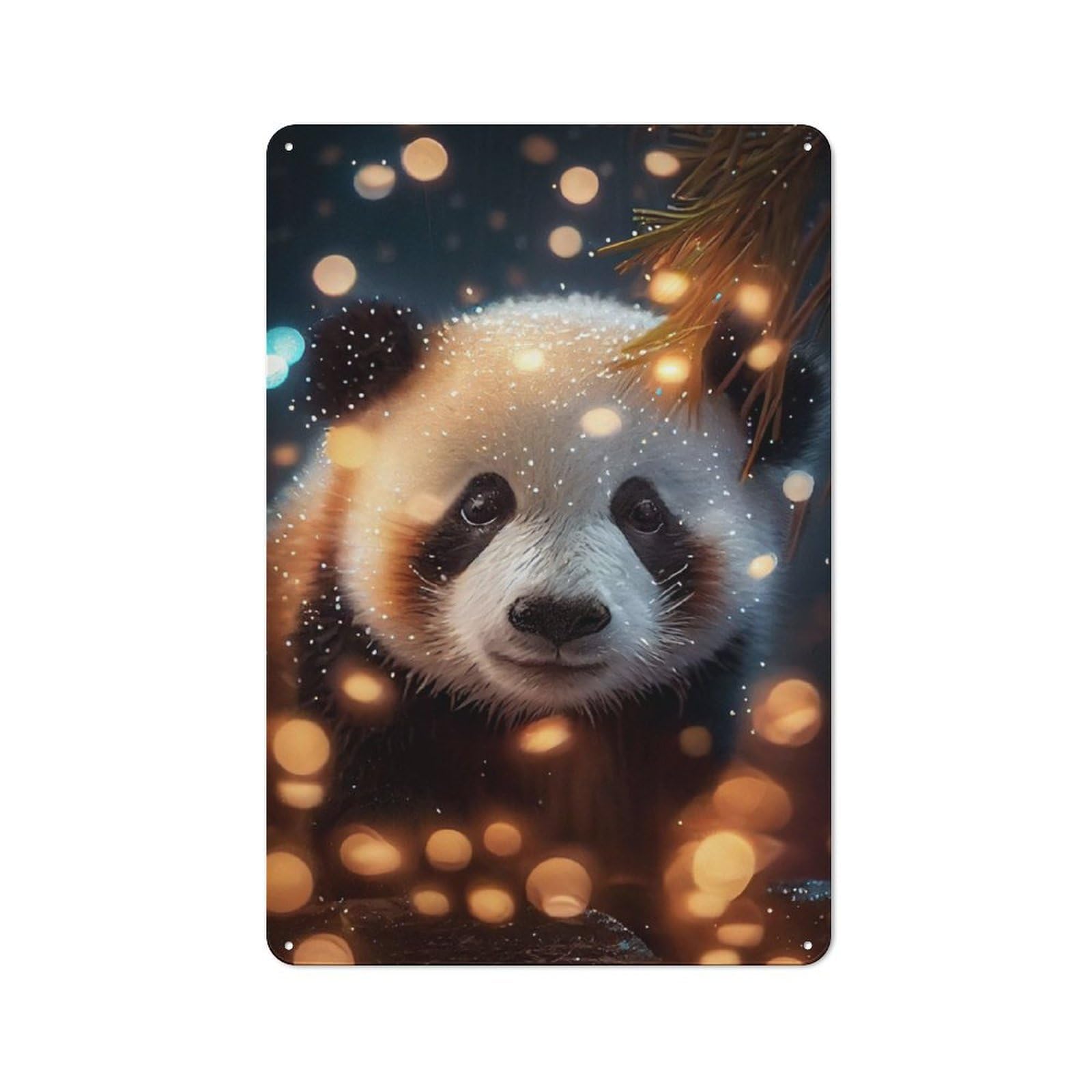 Panda Lighting Retro-style Tin Sign 30x20cm for Man Cave Or Games Room, A Metal Wall Feature for Games Rooms And Man Caves