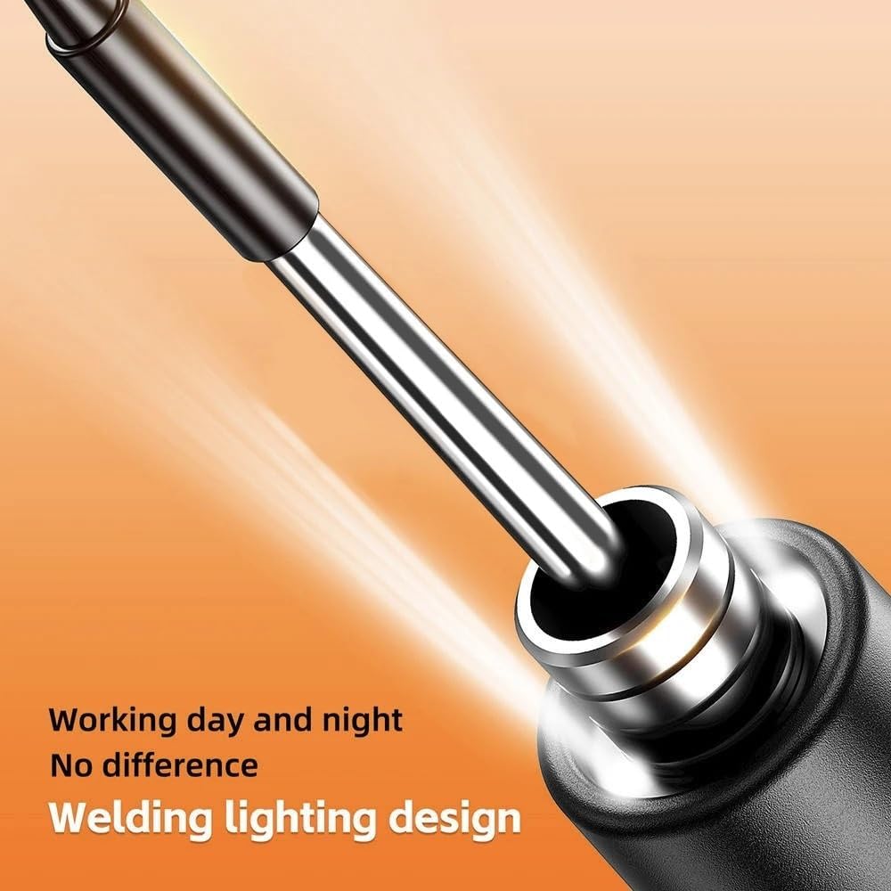Cordless USB Digital Soldering Iron Adjustable Temperature 300-450℃ Type-C 1000mAh Battery Intelligent Solder Welding Iron Tool(C200-Orange)