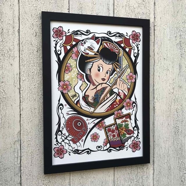 【匿名配送】絵画　「桜」　A4サイズ額つき 匿名配送】絵画 「桜」 A4サイズ額つき 匿名配送】絵画 「桜