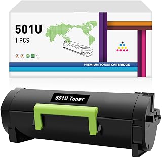for Lexmark 501U Ultra High Yield Toner Cartridge for MS510, MS610 Laser Printer [20,000 Pages]