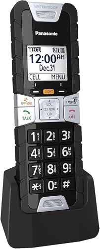 Panasonic - Teléfono inalámbrico resistente.