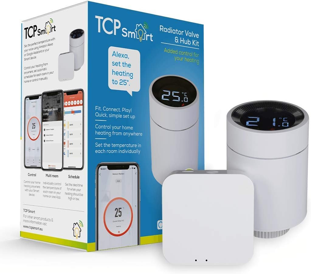 TCP Smart Thermostatic Radiator Valve & Wireless Hub