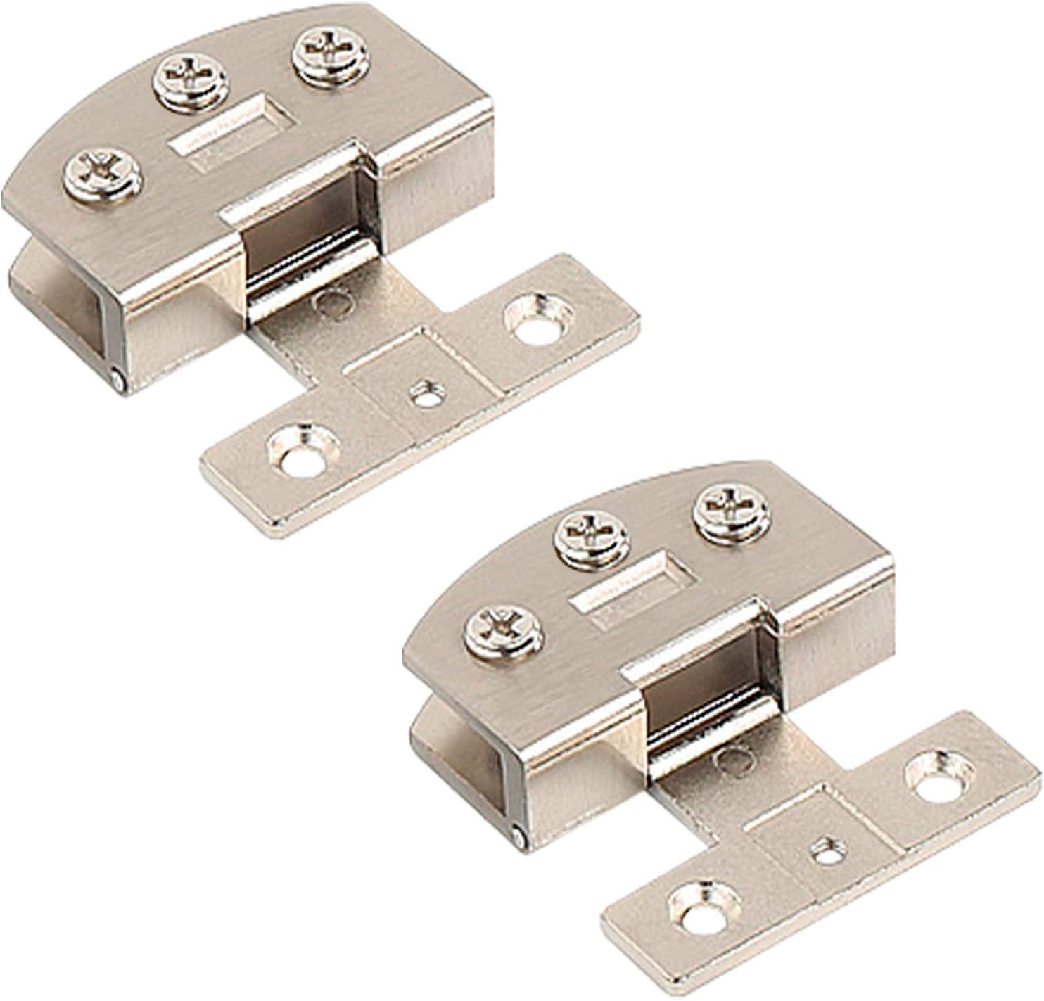 UFURMATE Door Hinge, 2Pcs Unilateral Glass Door Clamp Hinges Zinc Alloy