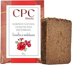 Sabonetes Artesanais Naturais CPC Beauty (1 unidade, Xô acne - Enxofre e melaleuca)