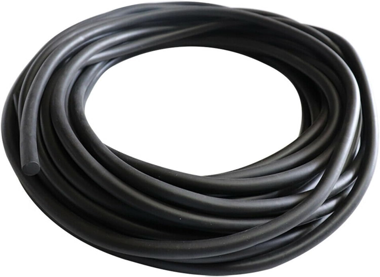 Striscia di tenuta in gomma piena, Striscia di tenuta in gomma da 1 m Guarnizione O-Bar rotonda solida nera Resistenza all'olio Diametro 1-25 mm Asta in silicone