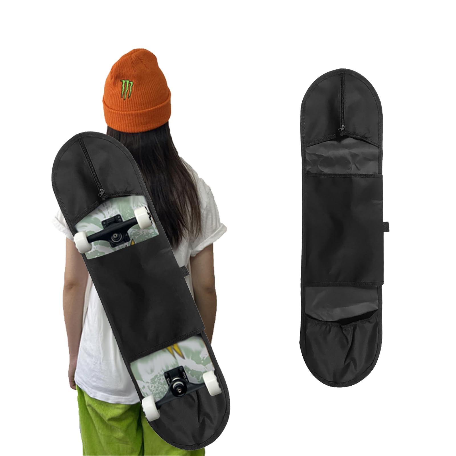 2 Pièces Longboard Housse, Skateboard Bag, Sac de Skateboard Longboard, Convient pour Protéger Les Planches à roulettes, Jouer à L'extérieur et Voyager