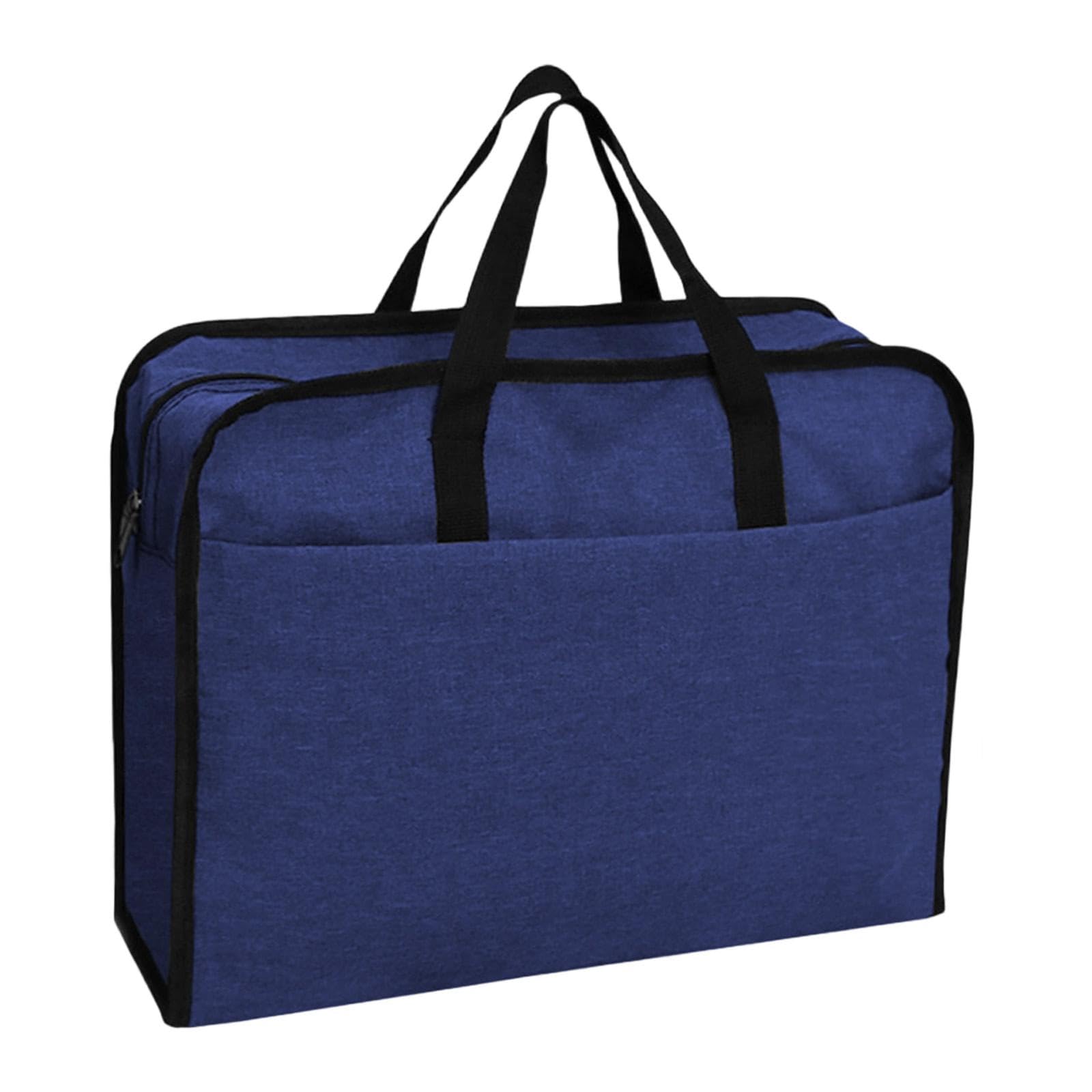 ECOMISTIQ®Business Briefcase Paper Files Storage Bag for Outdoor Meeting Business Trip Dark Blue 41x13x32cm|Crafts | Needlecrafts & Yarn | Crocheting & Knitting | Totes & Cases-image-20