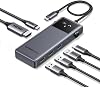 UGREEN Revodok 7-in-1 USB Hub, Face Design, HDMI 2.0, 4K @ 60Hz Output, PD 100W Fast Charging, USB-A 3.2 x 2 Type 3.2 USB-A 2.0, 10 Gbps High Speed Transfer, SD Card Reader, 2.6 oz 75 g, Ultra Compact Design, Compatible with WindowMacOSLinuxMacOSLinuxAndroid Systems, Mac ProAiriPad Pro, etc. Compatible Type c Hub