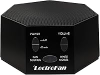 LectroFan Classic White Noise Machine - 20 Non-Looping Fan & White Noise Sounds for Sleep, Travel, Study | Adaptive Sound Technologies - Black