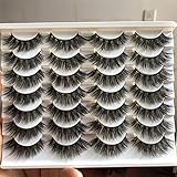 ALICROWN Cat Fluffy Eyelashes False Lashes Natural Look Mixed Lightweight Handmade Soft Volume 14 Pairs Faux Mink Pack