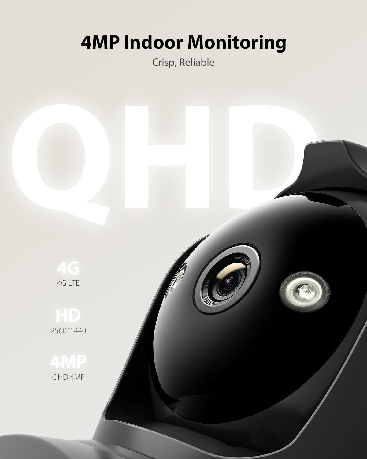 Ctronics Camera 4MP QHD Resolution