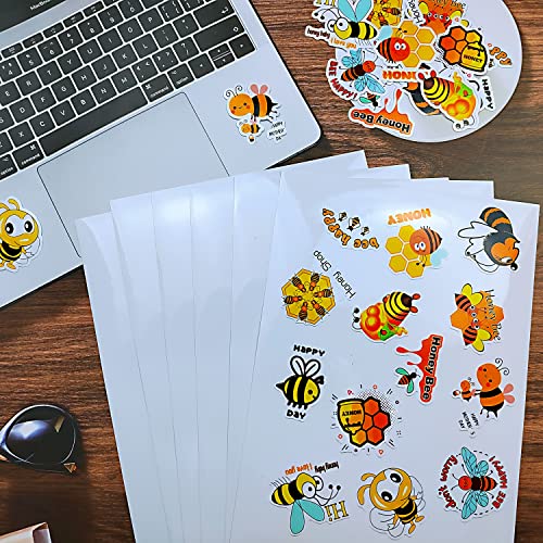 25 Blatt 100% klar Vinyl Wasserdichte Aufkleber Papier Nur für Laserdrucker A4 Size Bedruckbares Kristallklar Selbstklebend Folie