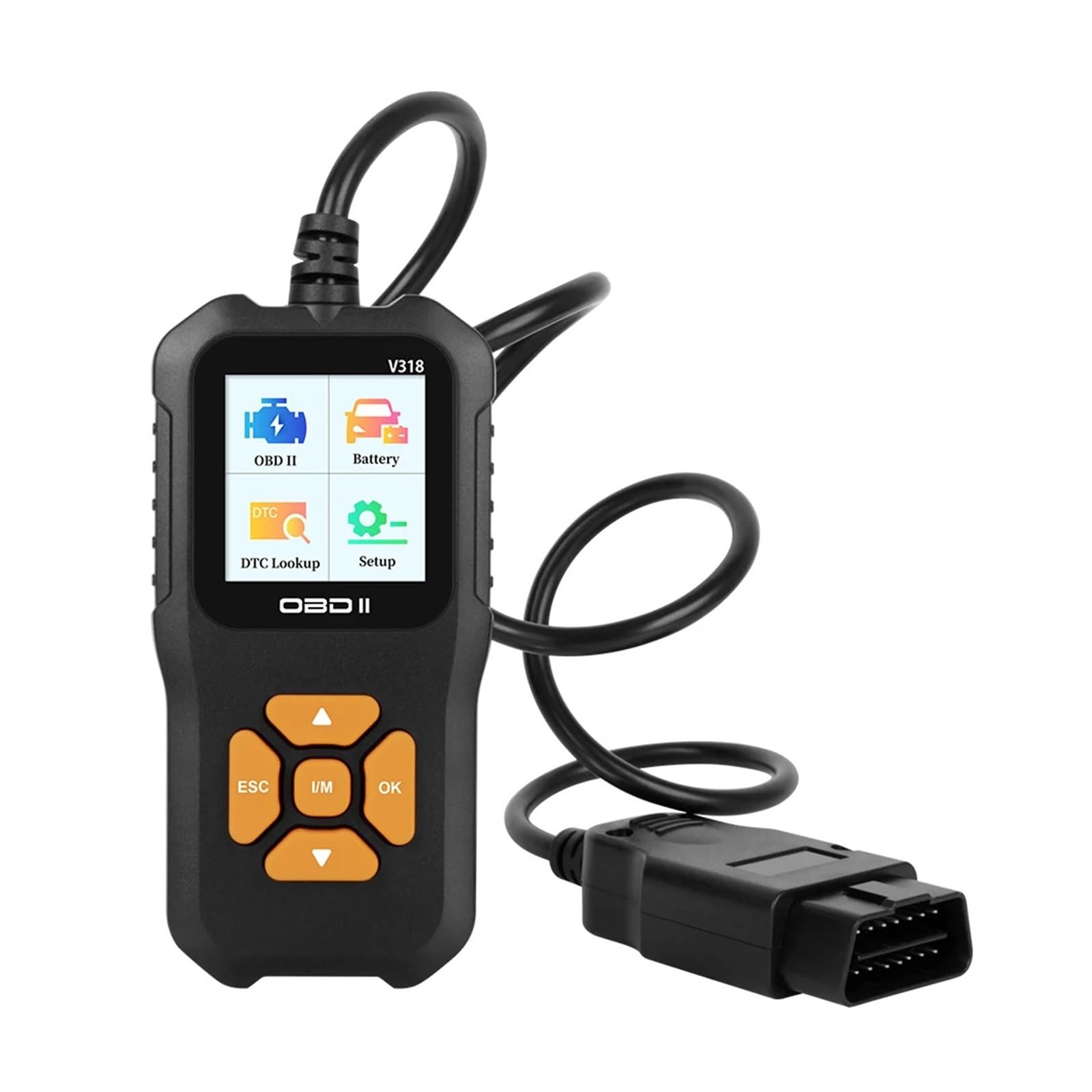 Eosnow V318 OBD2 Scanner 1,8 pouces écran couleur 10 langues lecteur de