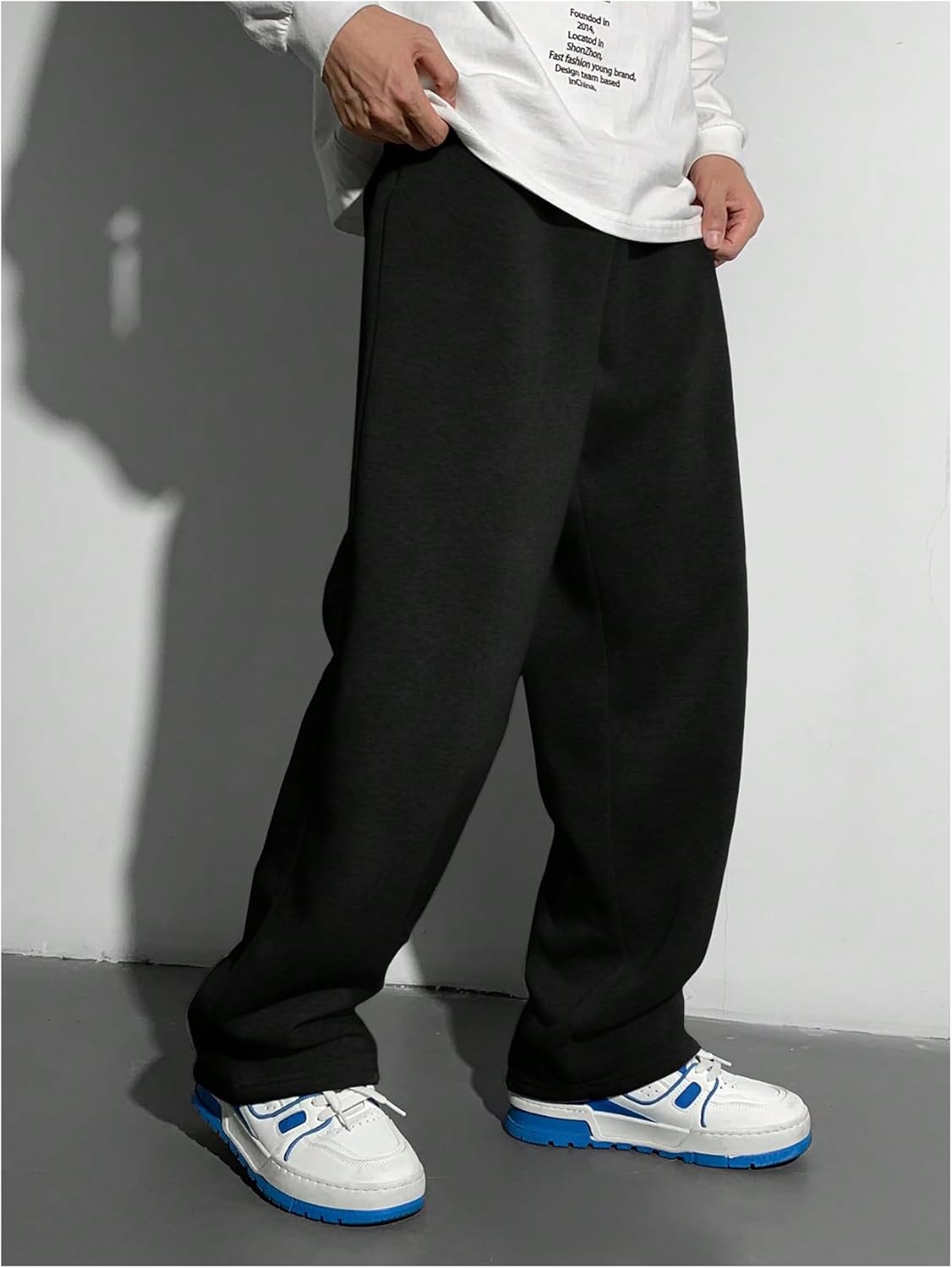 SOLY HUX Boy's Sports Athletic Sweatpants Wide Leg Casual Fall Letter Elastic Waist Baggy Pants - Image 3