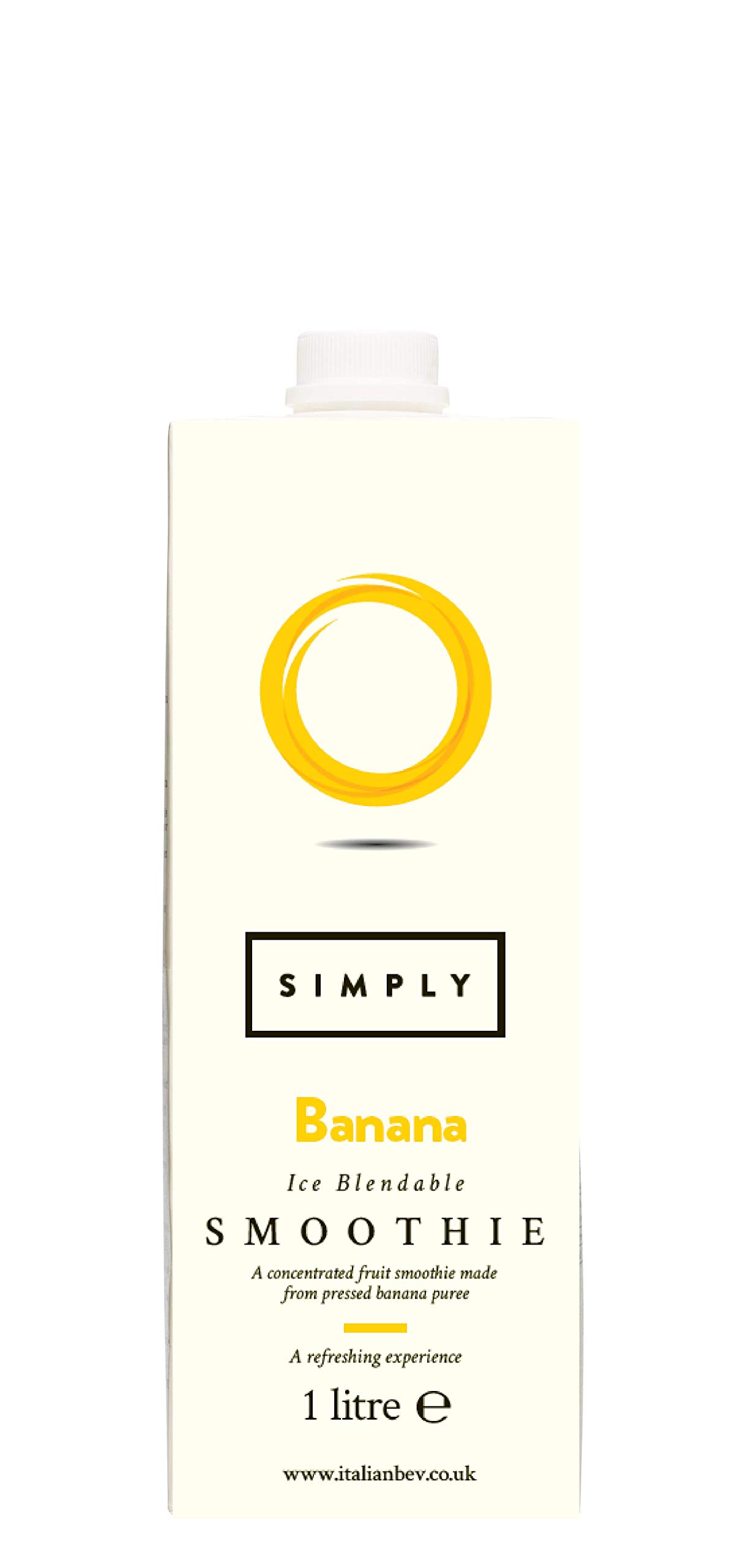 Simply Banana Smoothie, Vegan Blendable Concentrated Smoothie Mix Made with Real Fruit Puree (1 Litre)