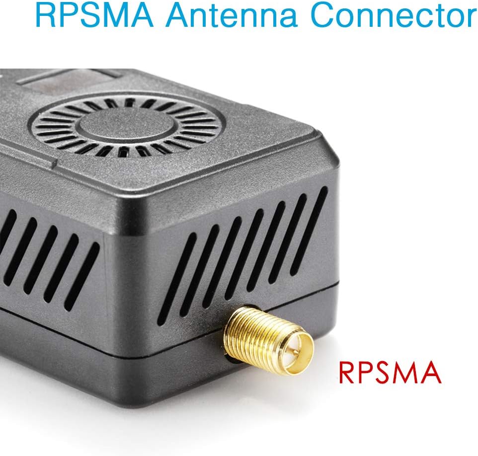 Black Mamba 5.8Ghz FPV Video Transmitter 40CH Wireless Audio Video FPV Vtx Transmitter for RC Drone MultiTotor Quadcopter (RPSMA ANT 6-28V,NOT for Gopro)