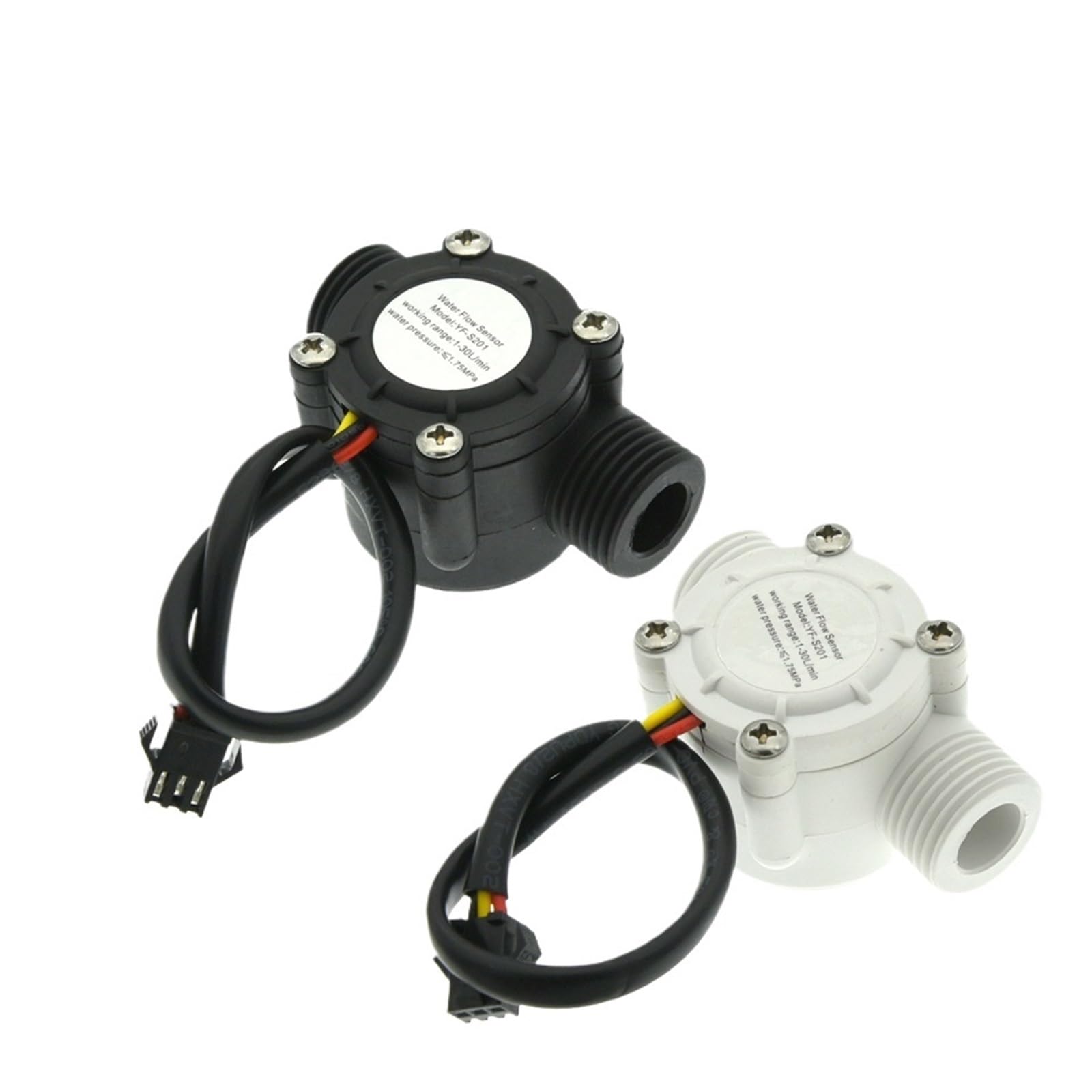 Sensor de flujo agua 1-30L/min Control medidor líquido instrumento medida 2.0MPa YF-S201 for Arduino