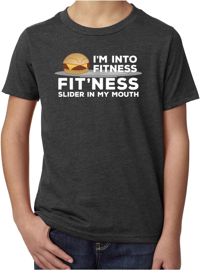 I'm into Fitness Fit'ness Slider in My Mouth Youth Funny Graphic tees