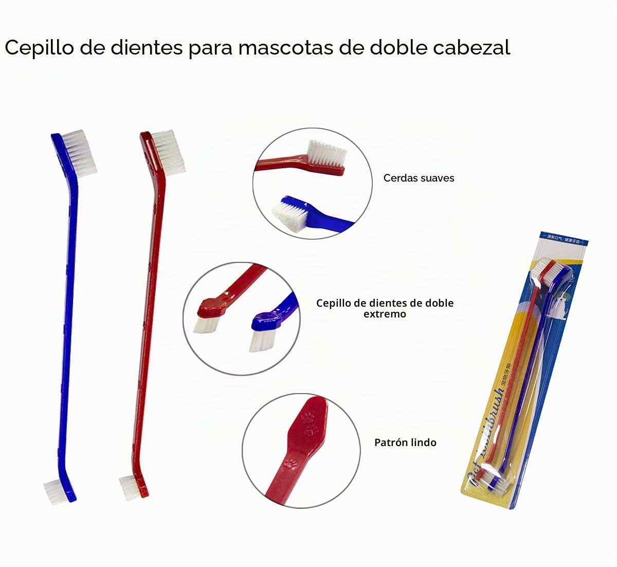 Kit De Cepillo De Dientes Para Perros,Cepillo De Dientes De 3 Lados,Cepillo De Dientes De Silicona,Herramientas De Metal, Kit Profesional De Limpieza De Dientes Para Mascotas(15 Piezas)