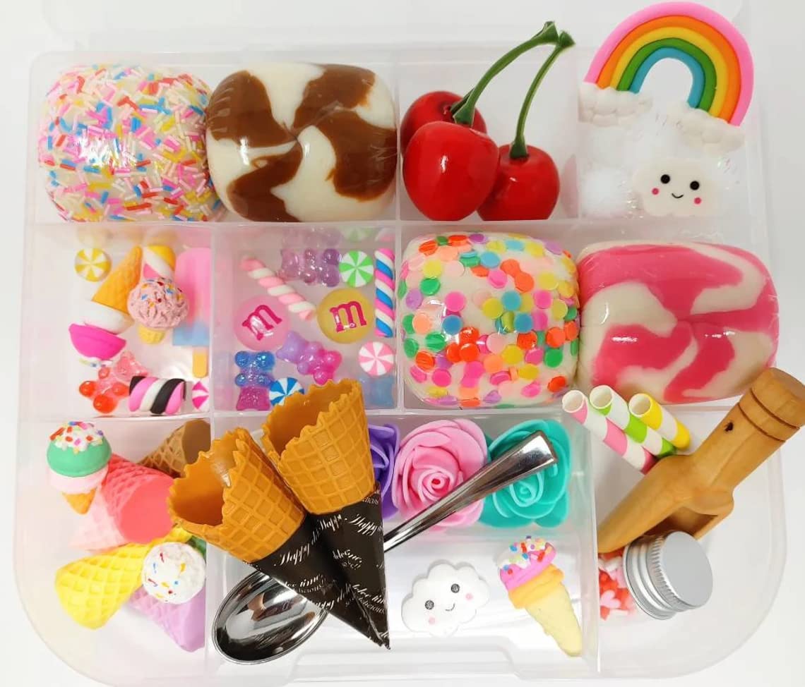 Buy Ice Cream Play Dough Kit, Ice Cream Playdough Kit, Sensory Kit