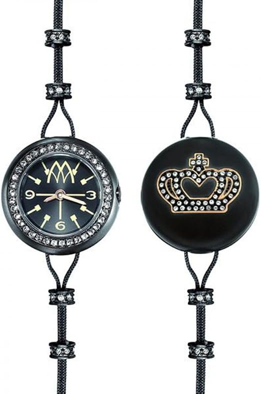 OROLOGIO MARCO MAVILLA PEPITO REVERSIBILE CORONA E BRILLANTINI PRC02BK :  Amazon.it: Orologi