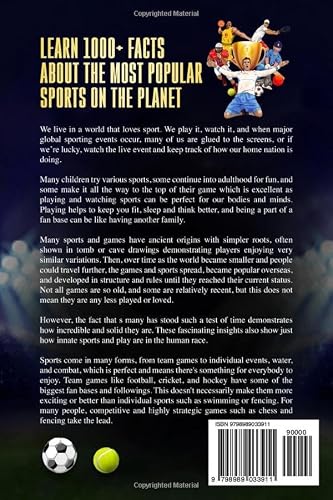 Interesting Sports Facts For Kids: 1000+ Trivia & Quiz Book For Children About Football, Basketball, Tennis, Baseball, Soccer, Golf, Cycling & More - Thumbnail 2