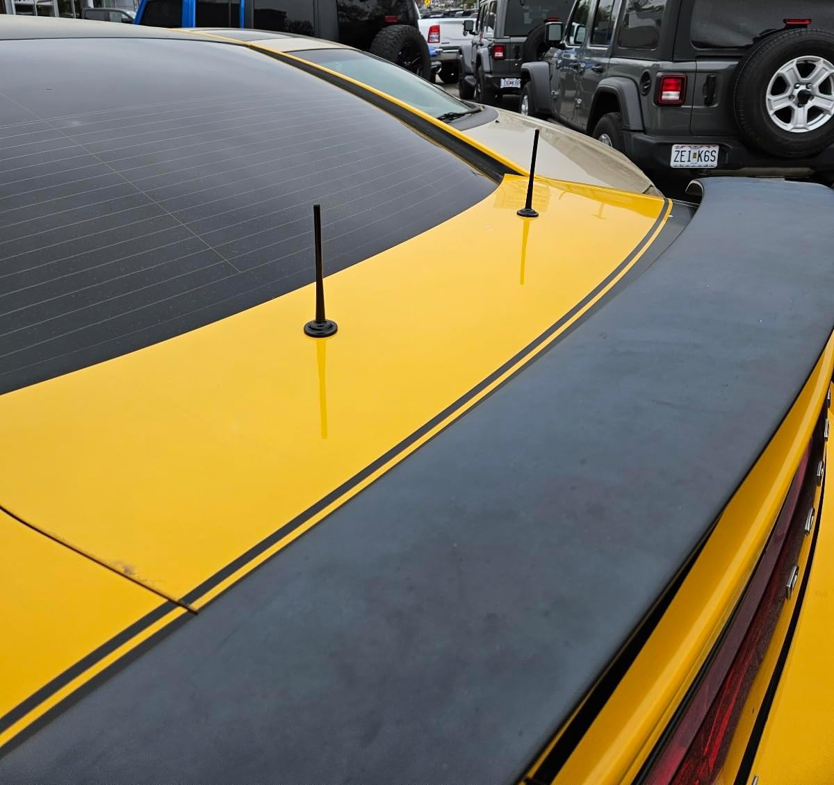 (Pack of 2) Cool Universal Magnetic Base Car, Truck, and SUV Decorative Roof Mount Fake Dummy Antenna (No Wires or Electronics Decoration Only)