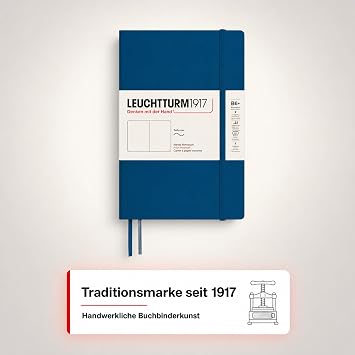 LEUCHTTURM1917 Notebook Paperback B6+, Softcover, Plain, Indigo