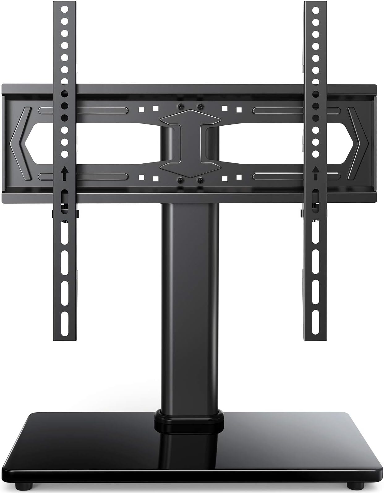 PERLESMITH Universal TV Stand-Table Top TV Stand Fits 23-55 inch Flat Curved Screen LCD LED OLED 4K TV and Monitor-Heavy Duty TV Base Compatible with VESA 75x75mm-400x400mm, Holds up to 88lbs PSTVS20