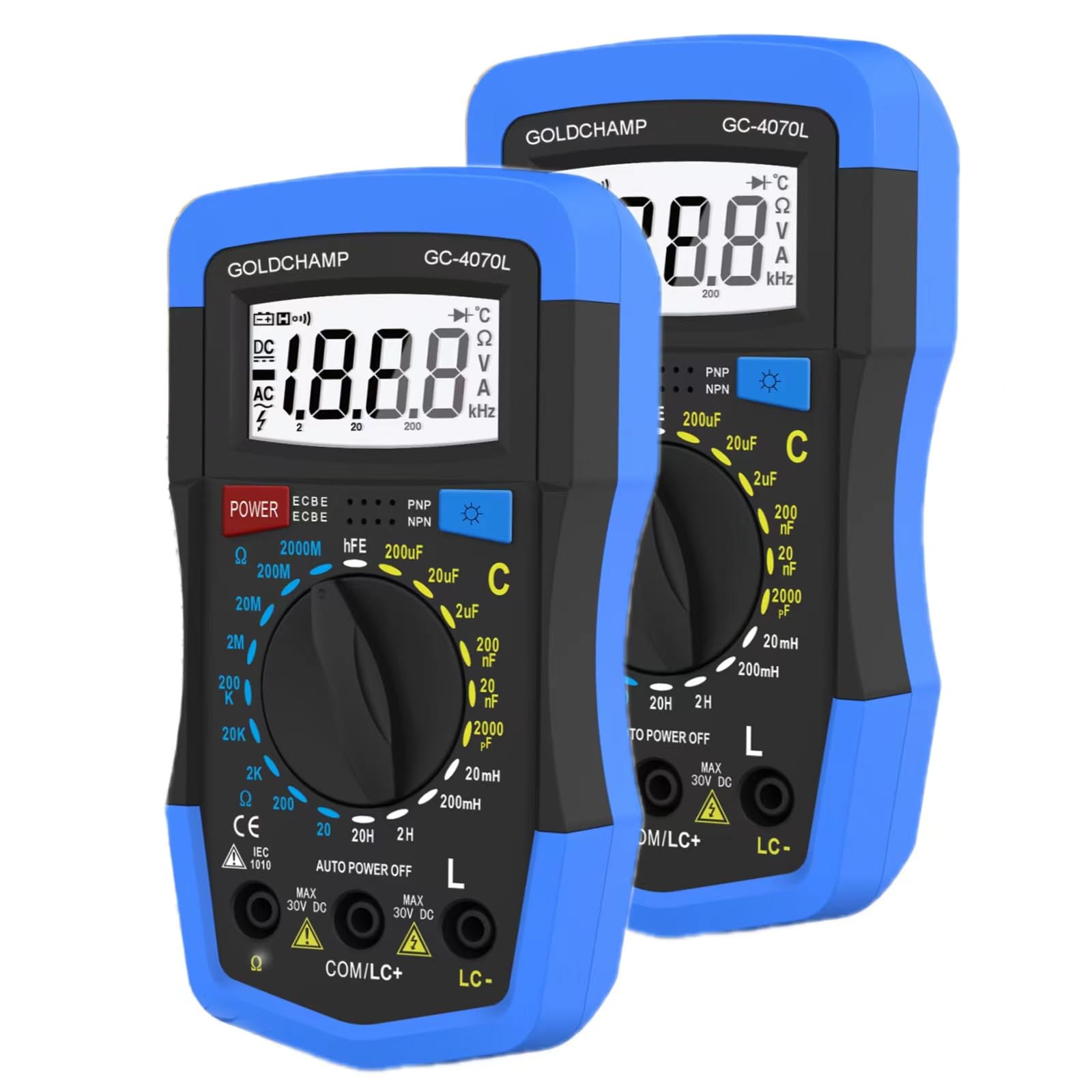 Capacitor Tester 2000pF~200uF, Capacitance Meter 200~2000M0 — Amazon image 7