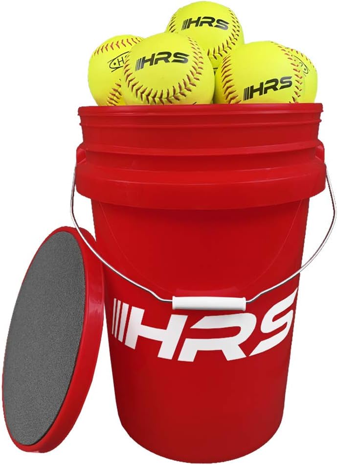 Buy Hit Run Steal Bucket of Softballs Practice Softballs in 6 Gallon