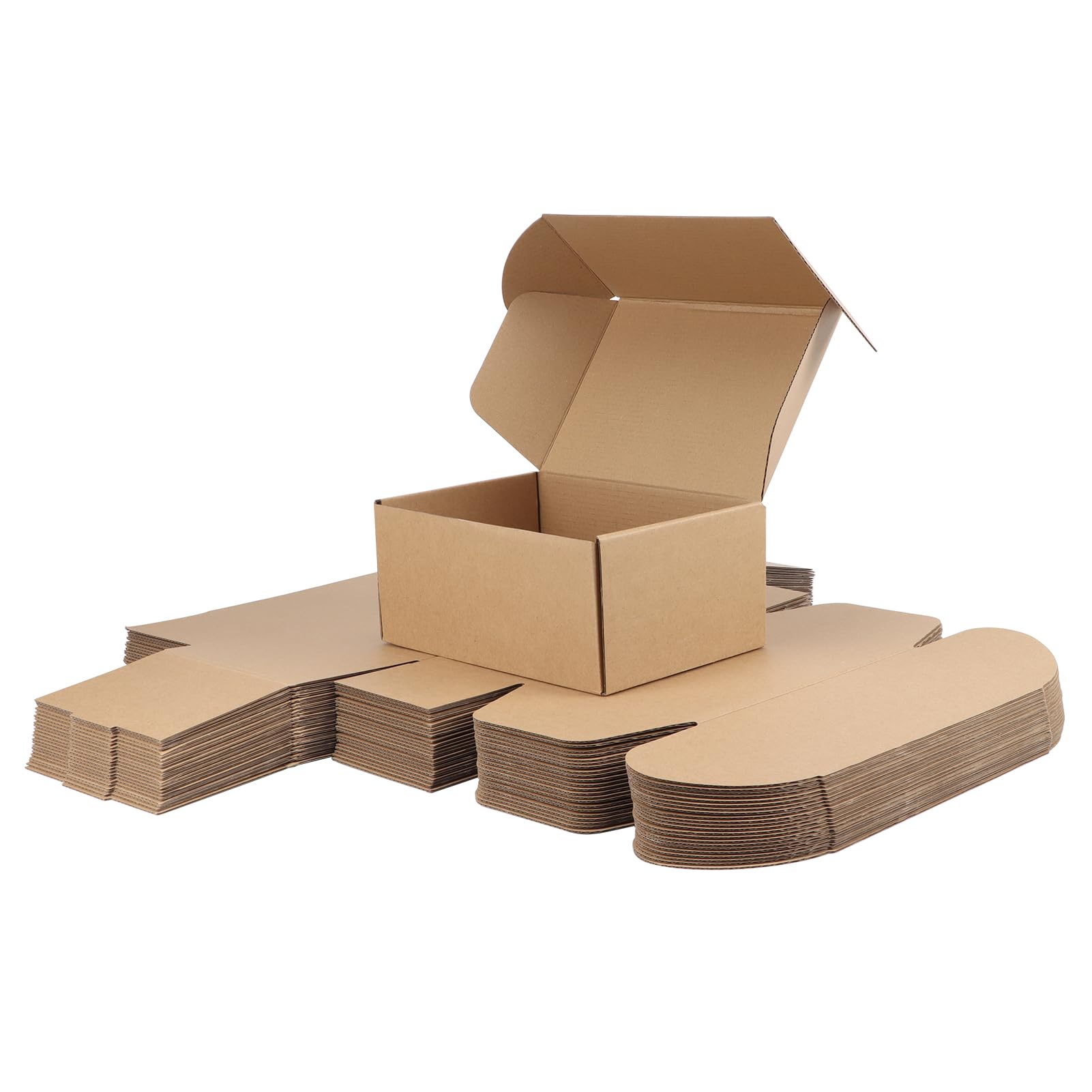 RLAVBL 25 Pack 229x153x102 mm (9x6x4 in) Shipping Boxes Small Brown Corrugated Cardboard Box for Packing Mailing — image 1