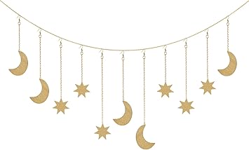 Amazon Biewoos 壁装飾 Oho アクセント 壁アート 壁掛けクリスマスオーナメント ムーンハングアートルーム ヘッドボード装飾 寝室 リビングルーム アパート 寮 保育室 自宅用 ムーンスター インテリア オンライン通販