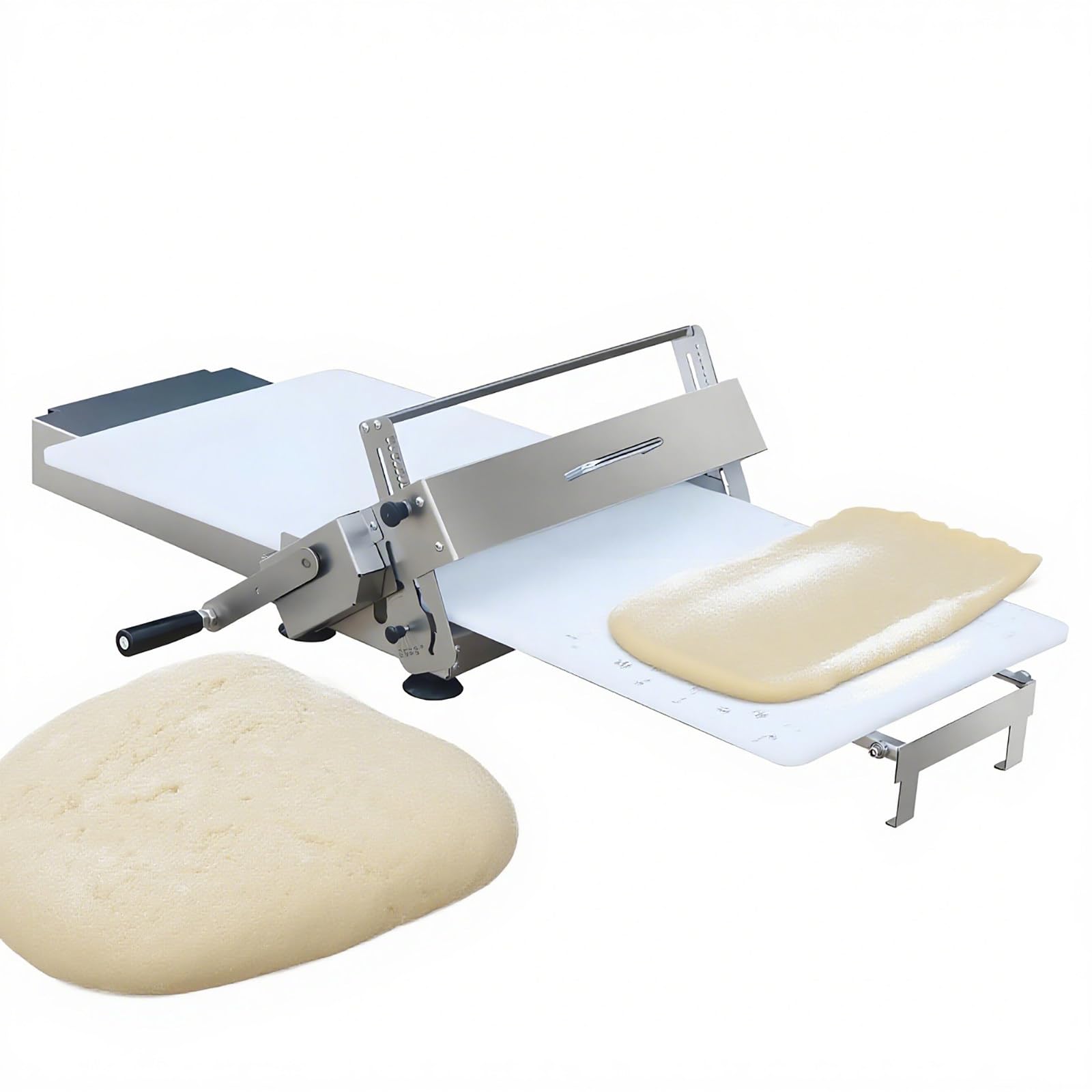 Laminoir à pâte pliable, laminoir manuel à épaisseur réglable, planches à laminer, pour pizzas, croissants, pâtisseries et fondants, design de table, 400 mm de large