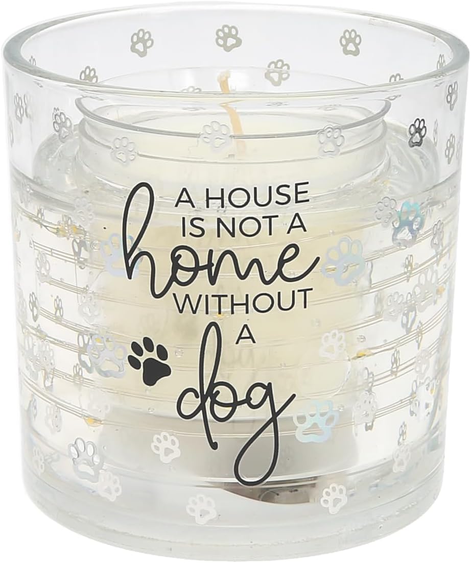Pavilion Gift Company - Dog - 3.5oz Candle LED Heat Activated Doggy Puppy K9 Home Decor