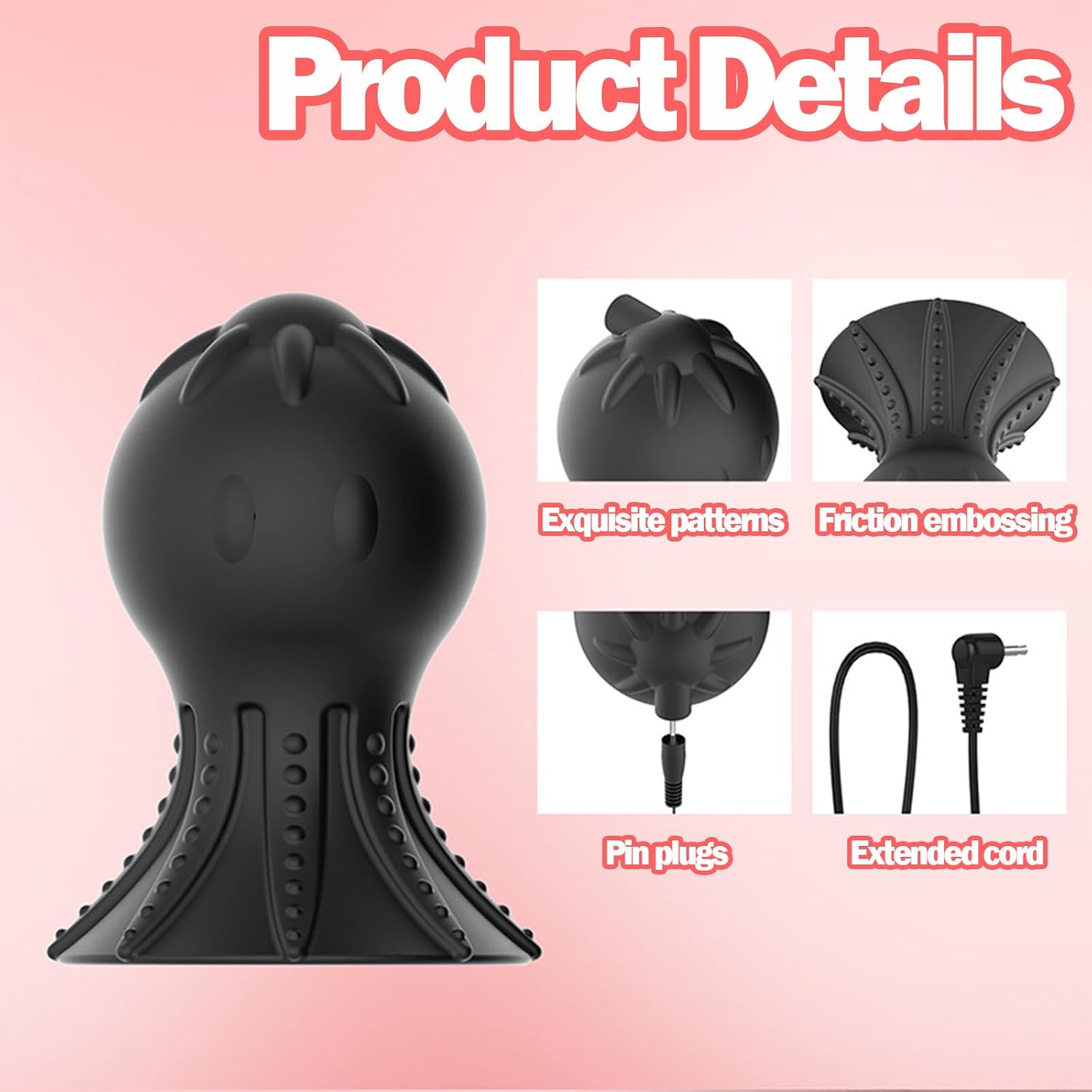 Vibrating Nipple Suckers for Growth Clitoral Pump Nipple Sucker Electric Shock Chastity Vagina Pussy Pump Nipple Suction Toys Clitorial Pumps Clit Suction Sex Toys for Adult Women Pleasure