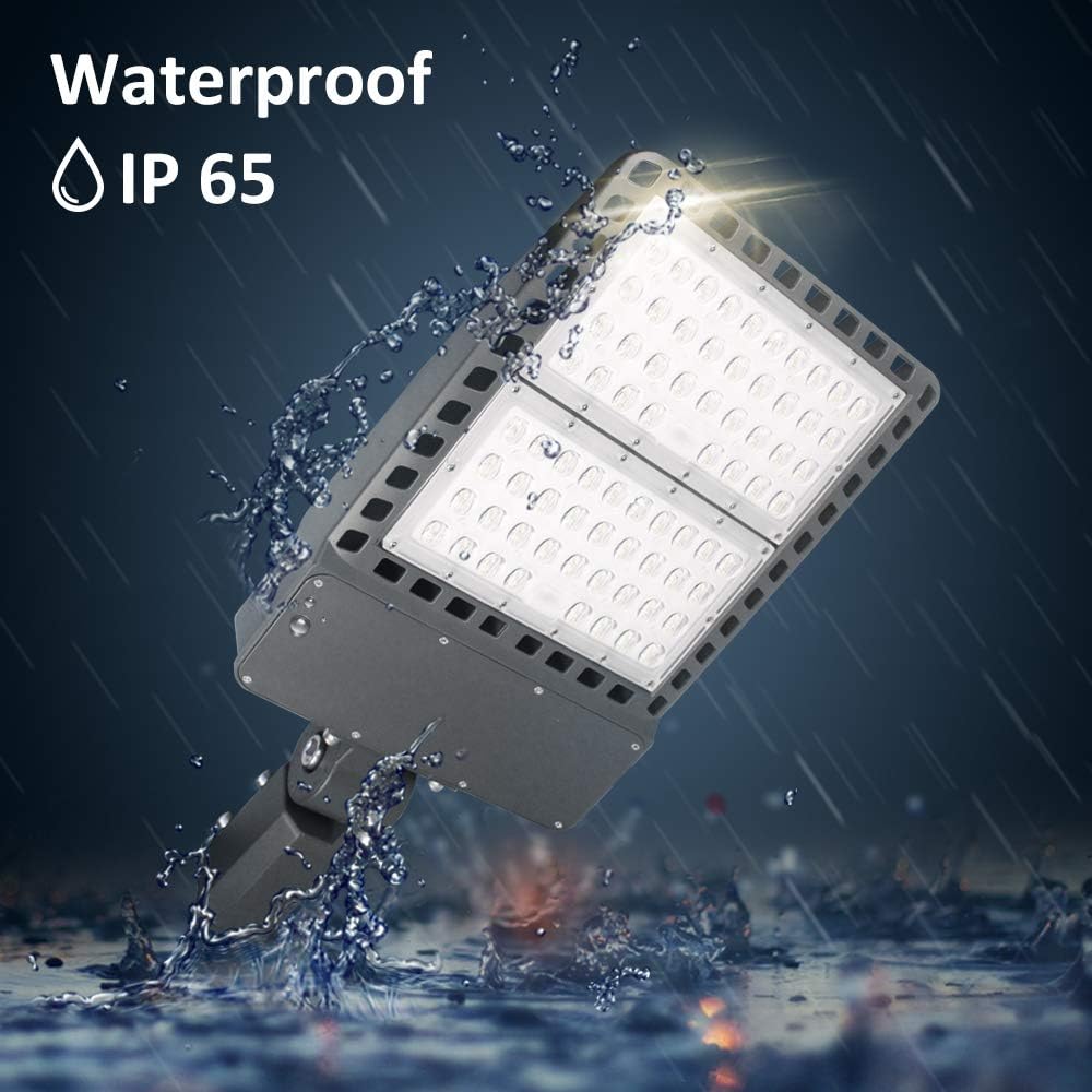 Exclusive Tenaxi Parking Lot Lighting 200W, 26000Lm 5000K AC100-277V Outdoor Shoebox Pole Light, Waterproof IP65 UL/DLC Certified Street Light (700W HID/HPS Replacement)