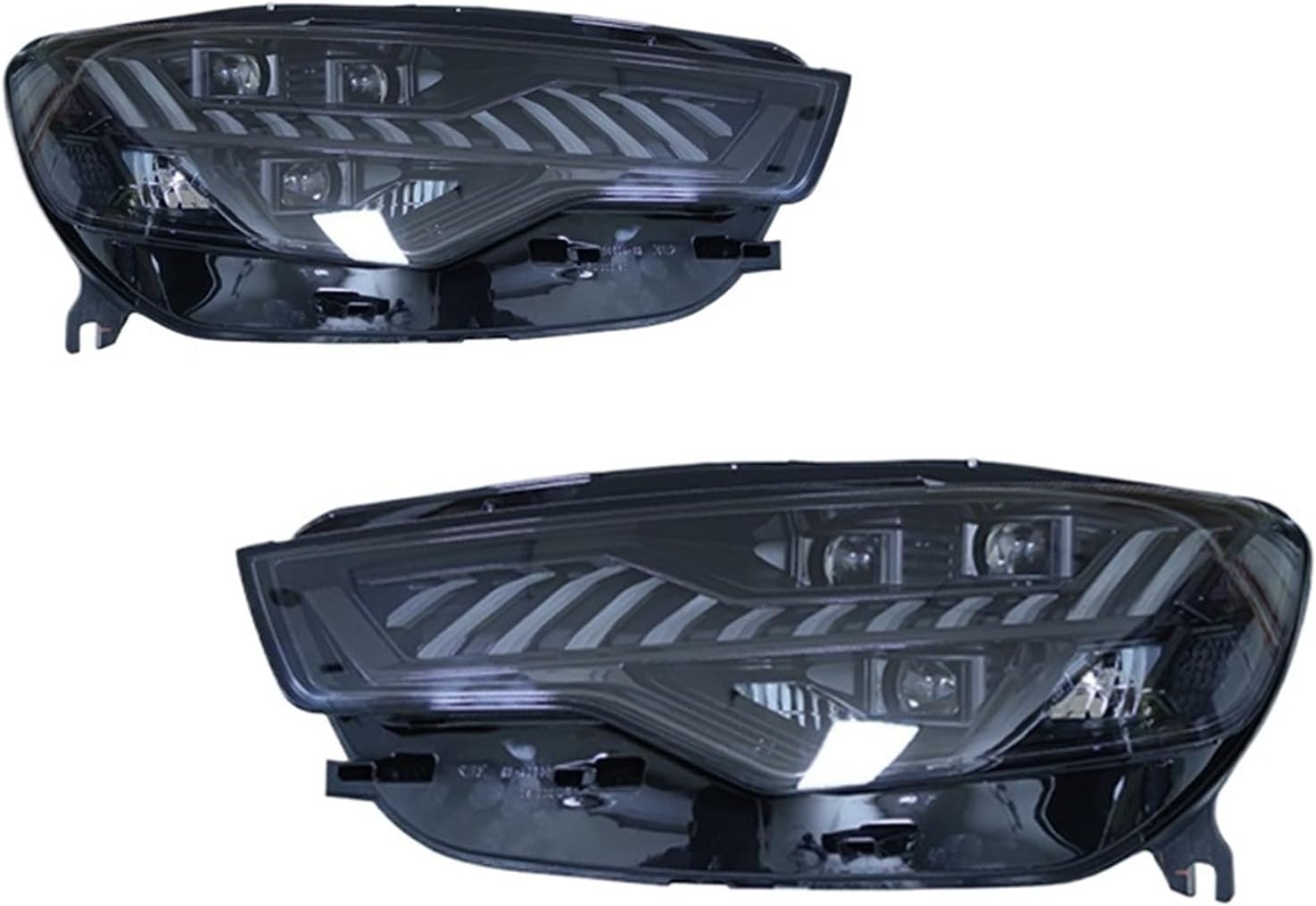 Car Headlights Compatible With Audi A6 A6L C7 2012-2015 to A7 LED Headlamp Assembly Upgrade Projector Lens Accessories Kit