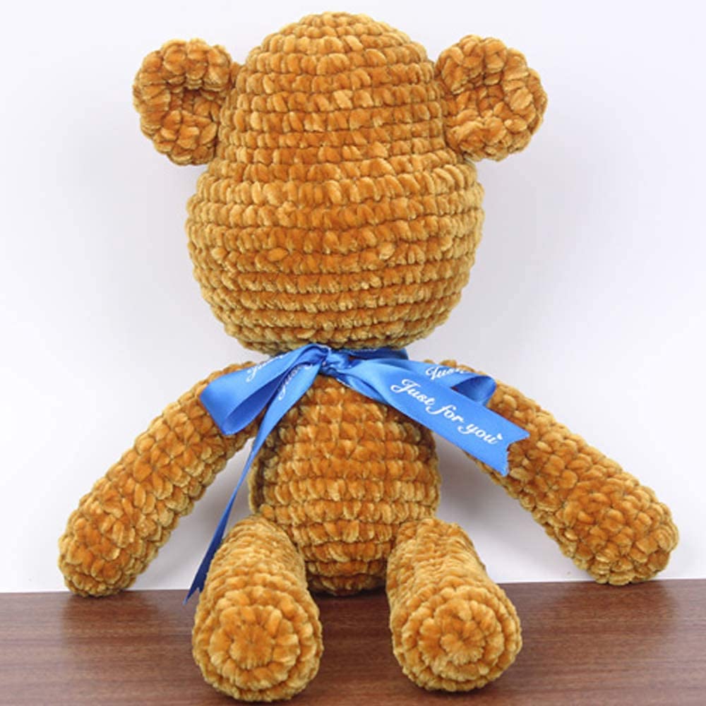2 Rollos 200g Hilo de Terciopelo Suave Suministros de Tejido de Ganchillo Hilo Esponjoso de Bricolaje para suéter Bufanda Guantes Hilo de Accesorios Hilo de Terciopelo Dorado (Color : Coffee)