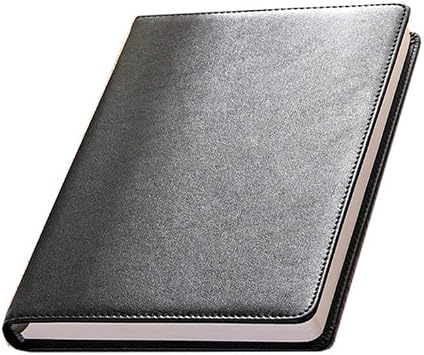 Journal Retro Faux Leather Bound Notebooks Thickened Horizontal Line Notebook for Student Business Office Meeting Record Color Black