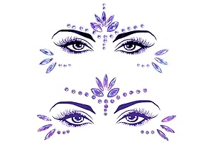 Mermaid Face Gems Stick Jewels for Women Halloween