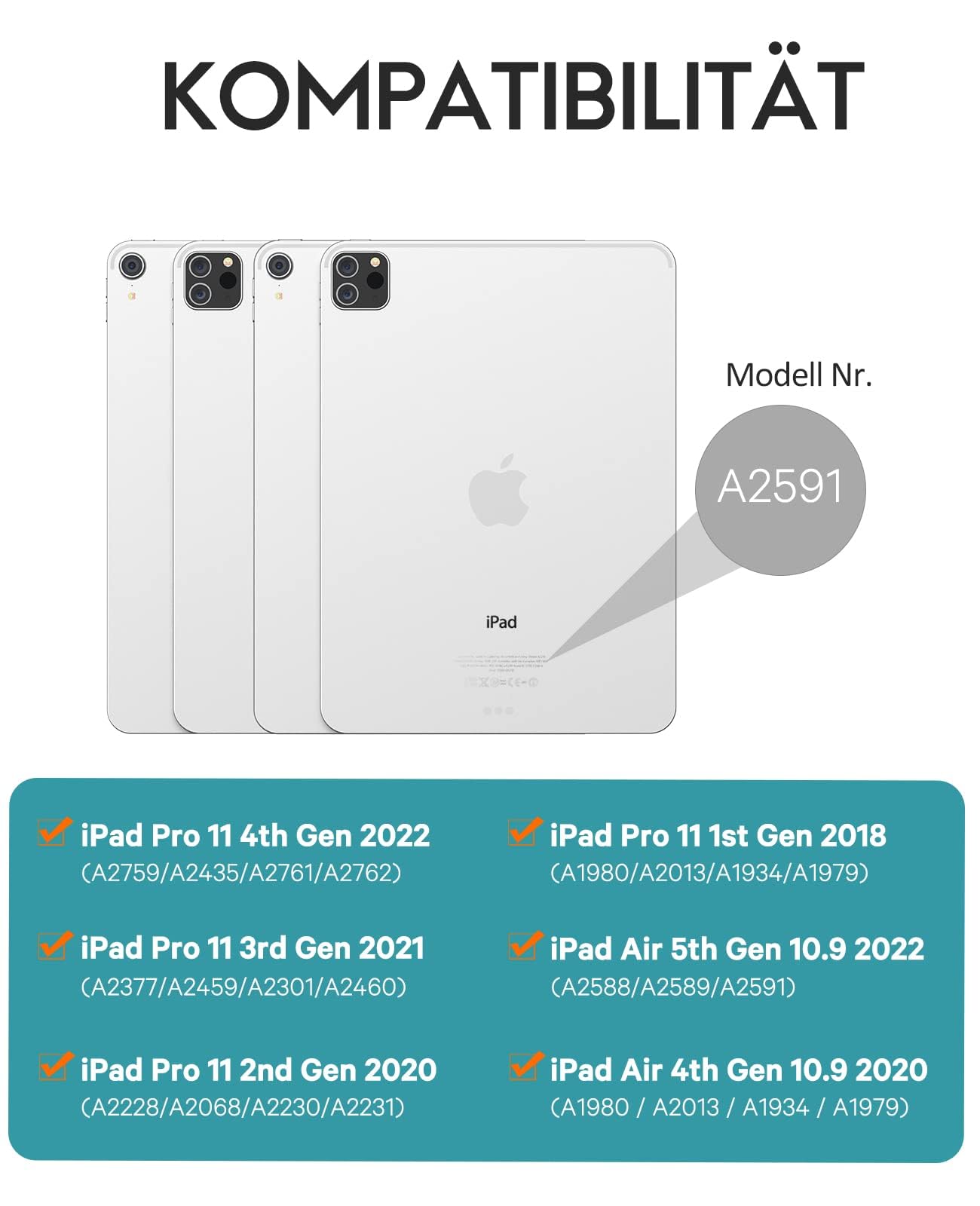 CHESONA Tastatur Hülle für iPad Air 11"(M4/M3/M2), Air 5/4, Pro 11(1-4 Gen)